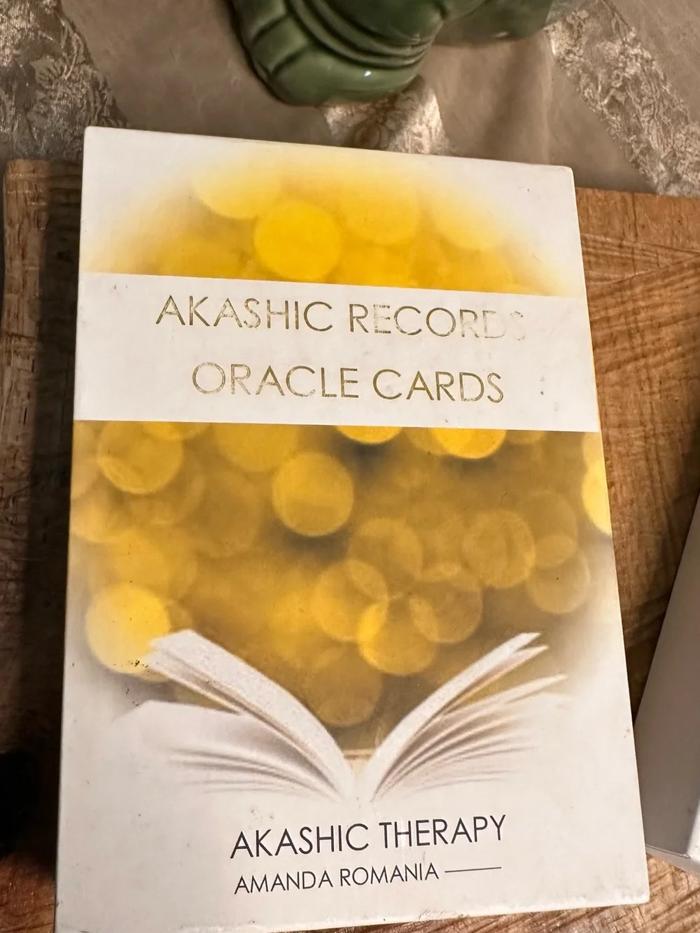 Akashic Records Oracle Cards Guidebook Set - Yellow & White